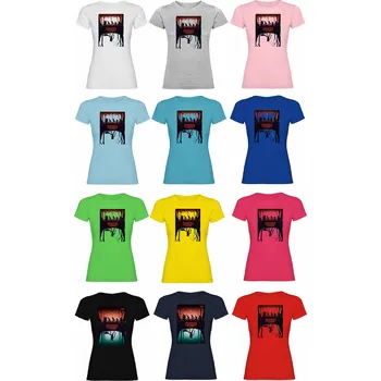 Dámské tričko Tričko Stranger Things Barva: Středně modrá/Royal/Královsky modrá, Velikost: 3XL, Pohlaví: Dámské