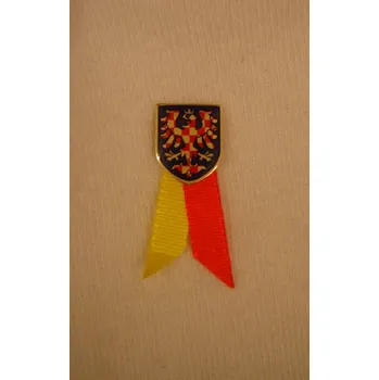 Odznak moravský znak s jehlou a s moravskými barvami (s jehlou a moravskými barvami)