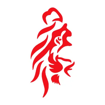 Polep vozidla SAMOLEPKA Lev 012 levá půlka tváře (10 - červená) NA AUTO, NÁLEPKA, FÓLIE, POLEP, TUNING, VLASTNÍ TEXT, TISK, AUTOSAMOLEPKY.cz, POLEPY, OBRÁZEK, LOGO, SAMOLEPKY