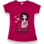 Oliva Dívčí růžové tričko s krátkým rukávem MATYLDA Barva: Růžová, Velikost: 110