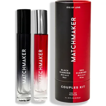 Matchmaker Pheromone Parfum Couples Kit Black & Red Diamond 2x10ml