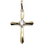 Leru Zlatý kříž se zirkonem