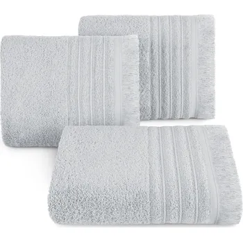 BAVLNĚNÝ RUČNÍK MIRENA 50X90 CM STŘÍBRNÁ