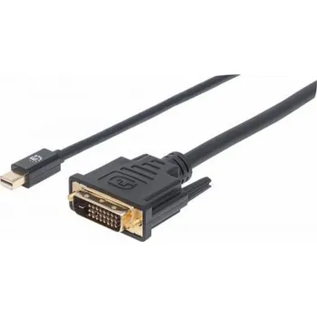 Manhattan DisplayPort Mini – kabel DVI-D 1,8 m černý (152150)