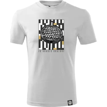 Pánské oblečení Tričko FCHK - Nová identita motiv 5 vel. M, bílá