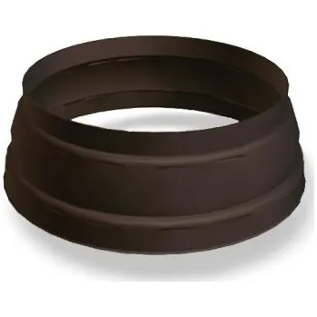 okap PREFA přechodka na zaústění svodu Ø 100/115 mm, Oříšková P10 RAL 8019