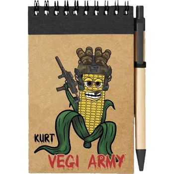 Sešit Poznámkový blok Kurt - Vegi army