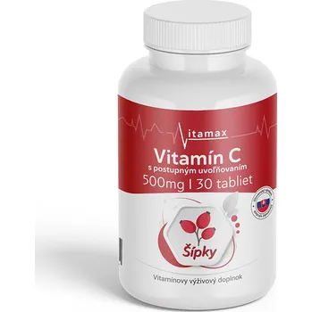 Vitamax Vitamin C 500 mg - Šípek s prodlouženým účinkem mg: 500 mg I 30 tablet