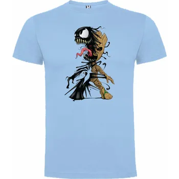 Chlapecké tričko Tričko Groot vs. Venom Barva: Tyrkys, Velikost: XXL, Pohlaví: Dámské