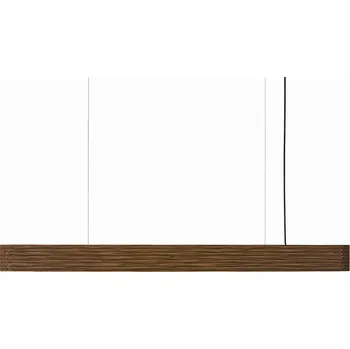 Graypants Lineární svěšené svítidlo Hewn z recyklovaného kartonu Výška: 110 mm, Dekor: Přírodní, Svícení: Dolů GP2065-N