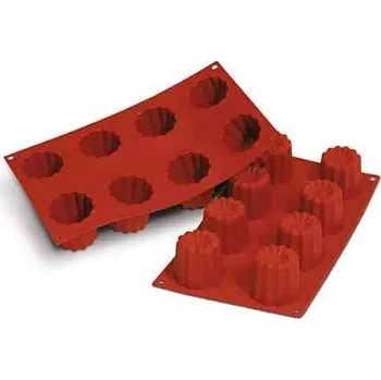 Forma na pečení Silikomart Silikonová forma Big Bordelais (8 ks)