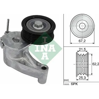 Napínák, žebrovaný klínový řemen Schaeffler INA 534 0710 10