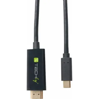Datový kabel Techly USB-C – kabel HDMI 2 m černý (106312)
