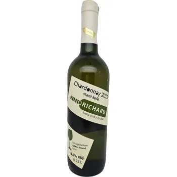Víno Chardonnay (staré keře) 2015, výběr z hroznů, VINO RICHARD - Ing. Richard Tichý, suché