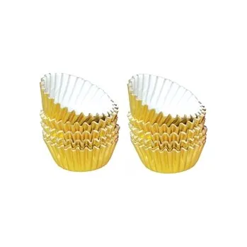 Jednorázové nádobí Košíčky 25 x 17 mm - Zlaté / 50 ks