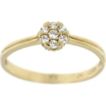 Prsten Zlatnictví U Kostela Dámský zlatý prsten bílá kytička 58 3616-21248486