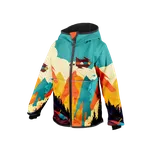 Dětská softshellová bunda Wamu s fleecem Mountain bike - světlá velikost 122-128