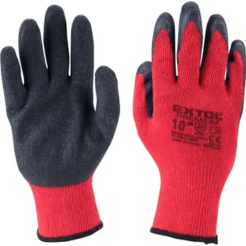 Pracovní rukavice rukavice bavlněné polomáčené v latexu, velikost 9"