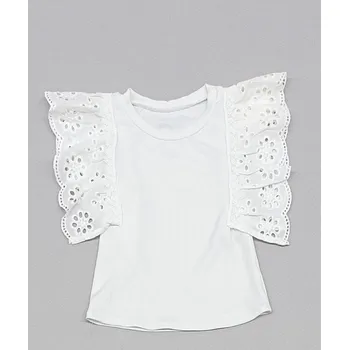 Dívčí tričko made in Italy Dívčí módní letní triko 2359 bílé Rozměr: 110