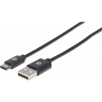 Manhattan USB-A – USB-C kabel USB 0,5 m černý (354912)