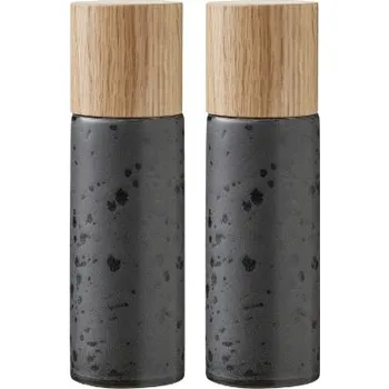 Mlýnek na koření Sada mlýnků na sůl a pepř 2 ks, matte black - Bitz