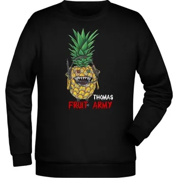 Pánská mikina Mikina Thomas - Fruit army - černá