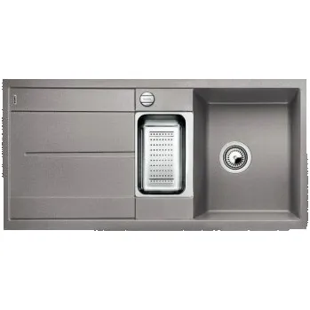 Granitový dřez Blanco METRA 6 S Silgranit šedá vulkán obous. prov. s excentrem přísluš. ano - 527295 + ZÁRUKA 3 ROKY ZDARMA