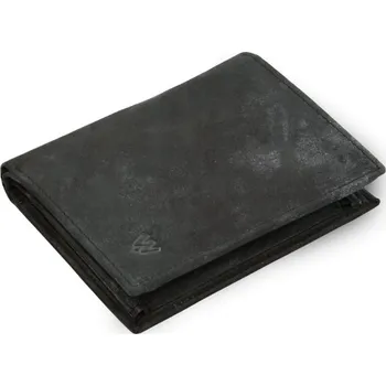 Peněženka Černá pánská kožená peněženka ve stylu JEANS 514-4562-60