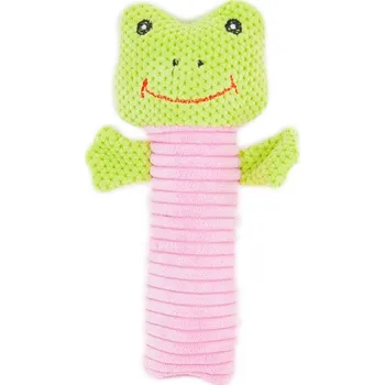 Hračka pro psa Akinu Plyšová žába hračka pro štěňata pískací 19 cm