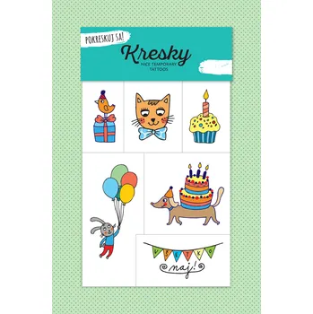 Odstranitelné tetování Tetovačky - Kresky Kresky: Párty