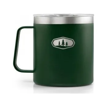 Kempingové nádobí GSI Outdoors Glacier Stainless Camp Cup mountain view Zelená hrnek