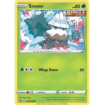Sběratelská karetní hra Pokémon karta Snover 009/198- Chilling Reign
