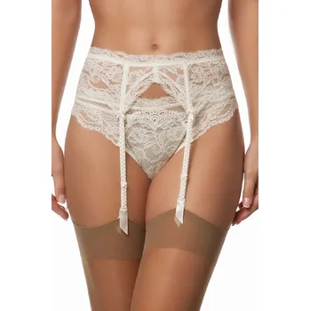 Souprava dámského spodního prádla Podvazkový pás LISE CHARMEL (ACG4702-09), Velikost L, Barva smetanová