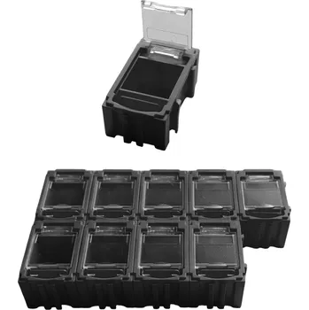 Onpira Organizér - úložný box pro SMD/SMT součástky 39x23,5x18 mm [10 ks] Barva: Černá