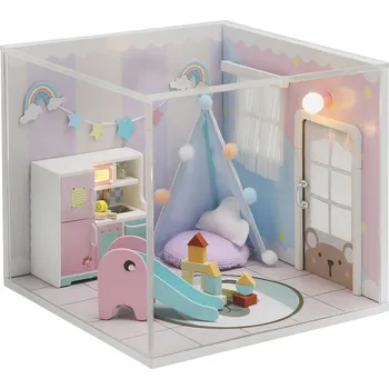 ostatní stavebnice 2Kids Toys miniatura domečku Duhový dům