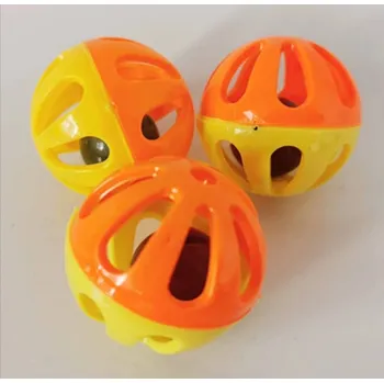 Chovatelství 3 kusy plastových kuliček s rolničkou (Hračky pro kočky )