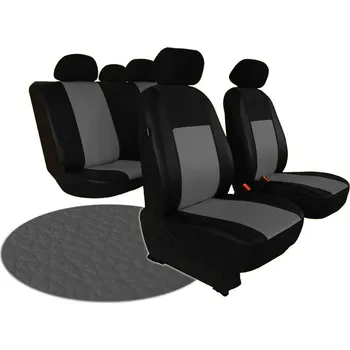 Ochranný autopotah Autopotahy NISSAN PULSAR, se zadní loketní opěrkou, od r.2014, PELLE kůže šedé