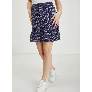 Dámská sukně Tmavě modrá dámská vzorovaná sukně ORSAY - Dámské Orsay modrá | šedá 2067199