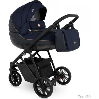 Kočárek Kočárek Camarelo Zeo 20 tm. modrý + zlatý detail