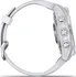 Chytré hodinky Garmin Fenix 7S Standard Edition, Silver/White Silicone Band