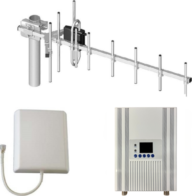 Set zesilovače mobilního signálu Gainer GCPR-30 pro E-GSM