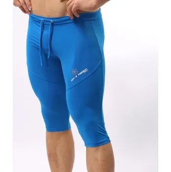 Pánské kraťasy Pánské strečové funkční kraťasy, sportovní prádlo 3/4 Světle modrá L