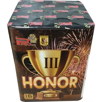 Zábavní pyrotechnika PyroMoravia Ohňostroj HONOR - baterie 16 ran PS1306
