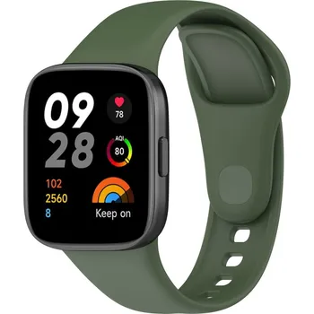 eses Silikonový řemínek pro Xiaomi Redmi Watch 3 - Tmavě zelený
