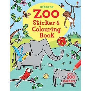 První čtění Zoo Sticker and Colouring Book - Greenwell, Jessica