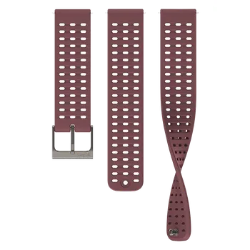 Příslušenství k chytrým hodinkám Suunto 22mm Athletic 2 Silicone Strap Dark Ruby S+M SS050883000