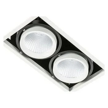ITALUX GL7108-2/2X18W 4000K WH+BL LED vestavné stropní bodové svítidlo VERTICO DOUBLE 4000K