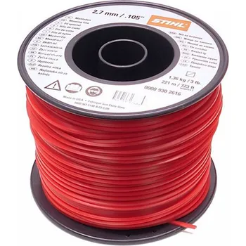 Struna do sekačky STIHL Čtyřhranná žací struna červená 2,7 mm x 221 m