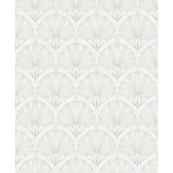 Tapeta Bílo-stříbrná vliesová tapeta Art Deco, M53300, Elegance, Ugepa