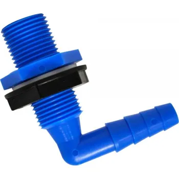 Příslušenství ke karavanu Průchodka nádrže 90 stupňů pro hadici 10-12 mm 18 g modrá